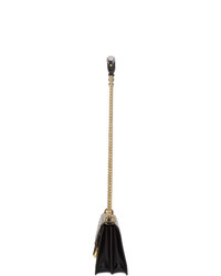 Коричневая кожаная сумка-саквояж с принтом от Fendi