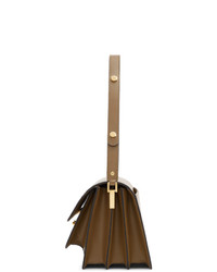 Коричневая кожаная сумка-саквояж от Marni