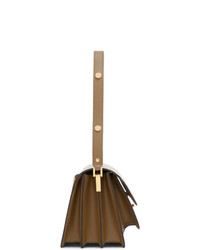 Коричневая кожаная сумка-саквояж от Marni