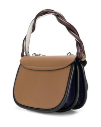 Коричневая кожаная сумка-саквояж от Marni