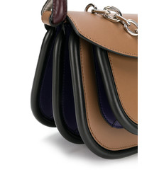 Коричневая кожаная сумка-саквояж от Marni