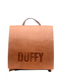 Коричневая кожаная сумка через плечо от Duffy