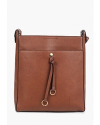 Коричневая кожаная сумка через плечо от Marks & Spencer