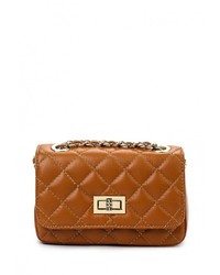 Коричневая кожаная сумка через плечо от Roberta Rossi