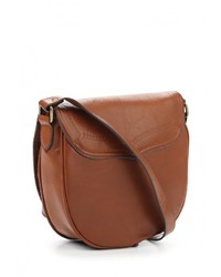 Коричневая кожаная сумка через плечо от SPRINGFIELD