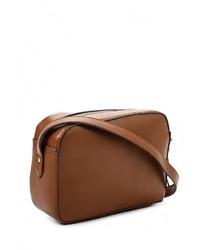 Коричневая кожаная сумка через плечо от SPRINGFIELD