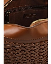 Коричневая кожаная сумка через плечо от SPRINGFIELD