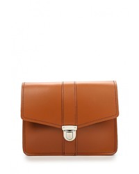 Коричневая кожаная сумка через плечо от Zatchels