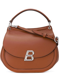 Женская коричневая кожаная сумка от Bally