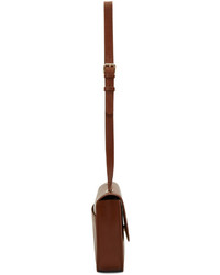 Женская коричневая кожаная сумка от A.P.C.