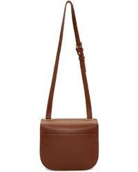 Женская коричневая кожаная сумка от A.P.C.