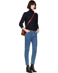 Женская коричневая кожаная сумка от A.P.C.