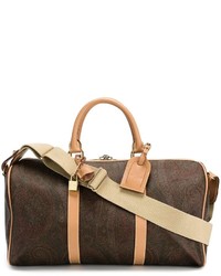Женская коричневая кожаная сумка от Etro