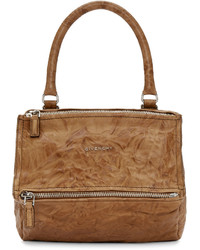 Женская коричневая кожаная сумка от Givenchy