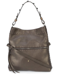 Женская коричневая кожаная сумка от Henry Beguelin