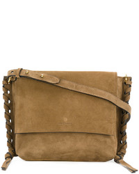 Женская коричневая кожаная сумка от Isabel Marant