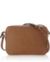 Женская коричневая кожаная сумка от Lanvin