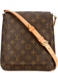 Женская коричневая кожаная сумка от Louis Vuitton