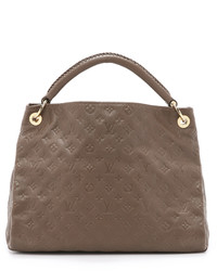 Женская коричневая кожаная сумка от Louis Vuitton