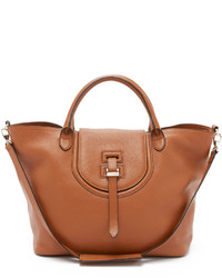 Женская коричневая кожаная сумка от Meli-Melo