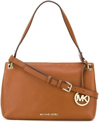 Женская коричневая кожаная сумка от MICHAEL Michael Kors