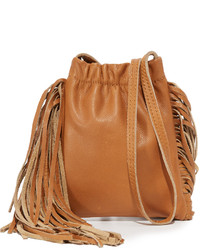 Женская коричневая кожаная сумка от Monserat De Lucca