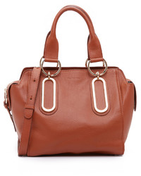 Женская коричневая кожаная сумка от See by Chloe