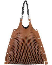 Женская коричневая кожаная сумка от Sonia Rykiel