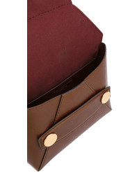 Женская коричневая кожаная сумка от Stella McCartney