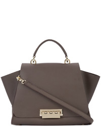 Женская коричневая кожаная сумка от Zac Posen