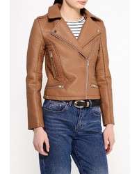 Женская коричневая косуха от LOST INK