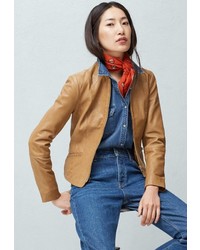 Женская коричневая косуха от Mango