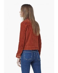 Женская коричневая косуха от Mango