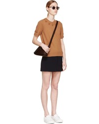 Женская коричневая кофта с коротким рукавом от Marc Jacobs