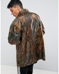 Мужская коричневая куртка в стиле милитари с камуфляжным принтом от Reclaimed Vintage