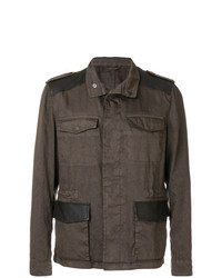 Мужская коричневая куртка в стиле милитари от Etro