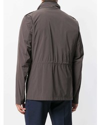 Мужская коричневая куртка в стиле милитари от Herno