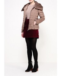 Женская коричневая куртка-пуховик от B.Style