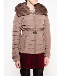 Женская коричневая куртка-пуховик от B.Style