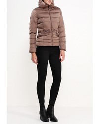 Женская коричневая куртка-пуховик от B.Style