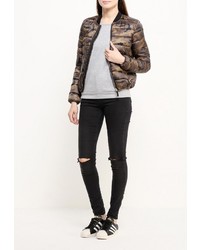 Женская коричневая куртка-пуховик от Jennyfer