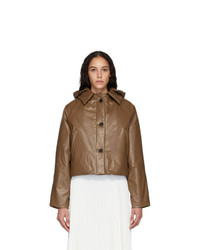 Женская коричневая куртка-пуховик от Kassl Editions