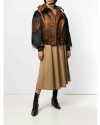 Женская коричневая куртка-пуховик от Chloé