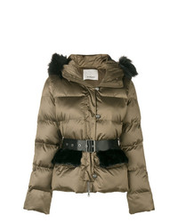 Женская коричневая куртка-пуховик от Pinko