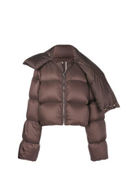 Женская коричневая куртка-пуховик от Rick Owens