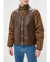 Мужская коричневая куртка-пуховик от Schott N.Y.C.