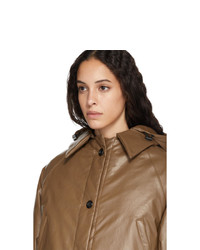 Женская коричневая куртка-пуховик от Kassl Editions
