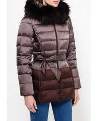 Женская коричневая куртка-пуховик от Tom Farr