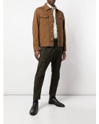 Мужская коричневая куртка-рубашка от Barena