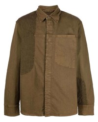 Мужская коричневая куртка-рубашка от Diesel